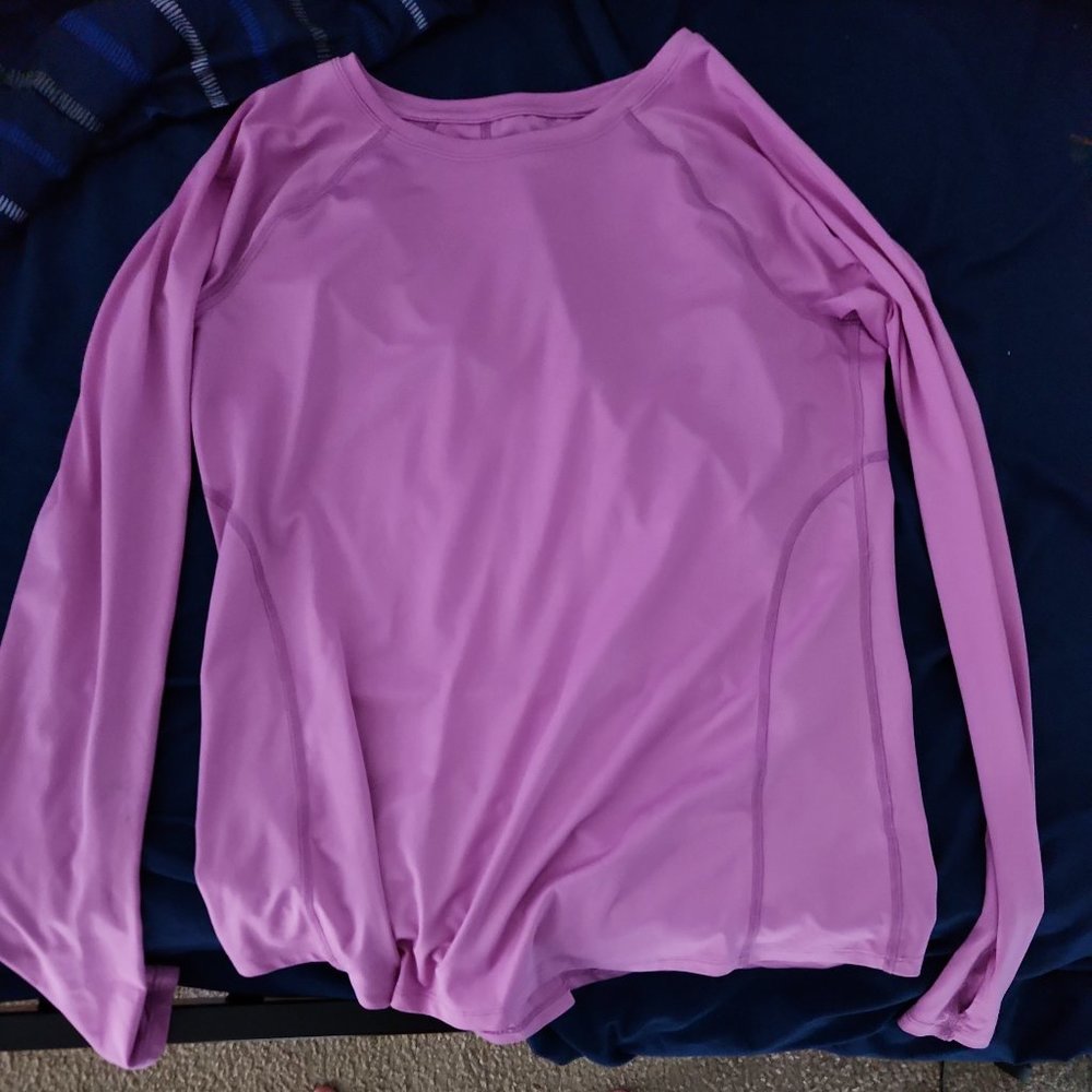 Pink long-sleeved shirt
